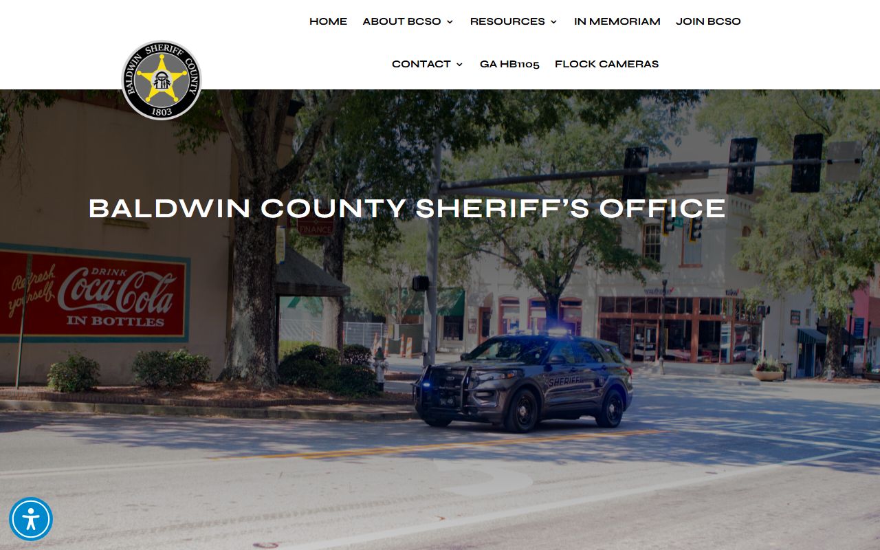 Baldwin County Sheriff's Office homepage for arrest-side records and public safety contacts
