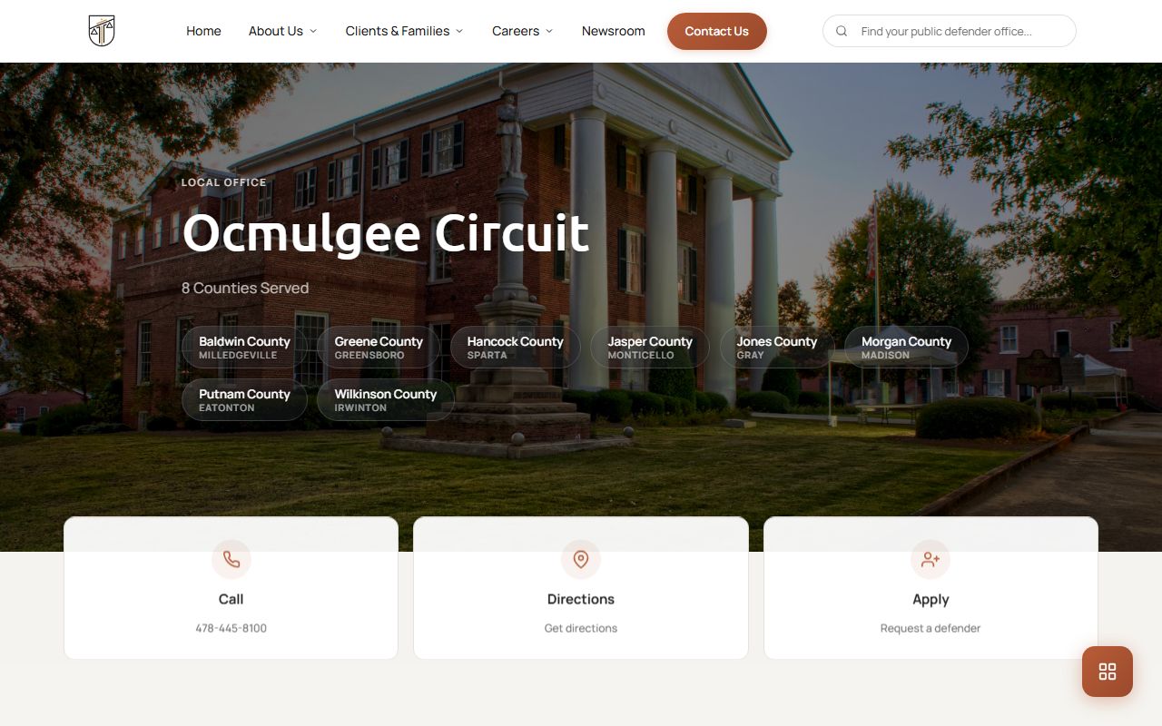 Baldwin County criminal court records Ocmulgee Circuit public defender source