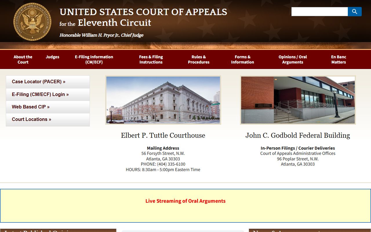 U.S. Court of Appeals for the Eleventh Circuit website